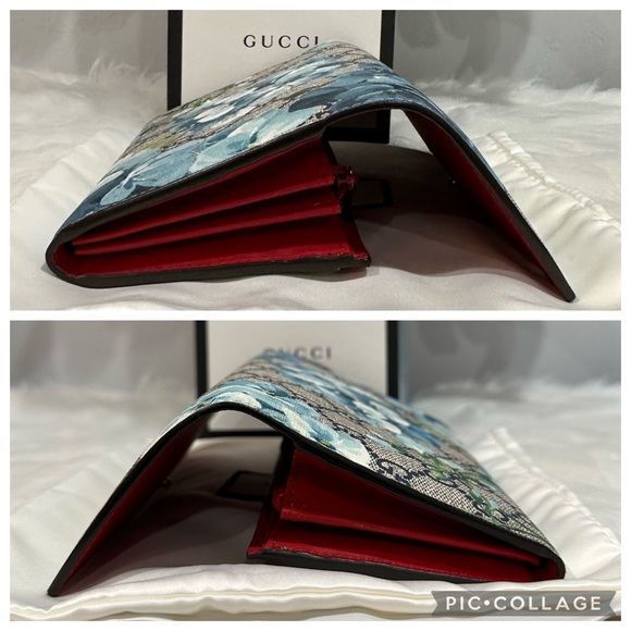 Like New GUCCI GG Supreme Blooms Wallet w Box & Dustbag - Picture 13 of 16